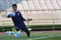 وقتی بیرانوند ملی پوش پرسپولیس در تمرینات تیم ملی به شیوه نیمار پنالتی می زند