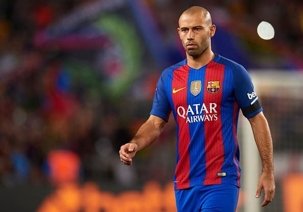 حرکات برتر و تماشایی دفاعی خاویر ماسکرانو در تیم فوتبال بارسلونا اسپانیا