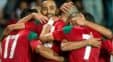 جشن صعود تیم ملی مراکش به جام جهانی در رختکن