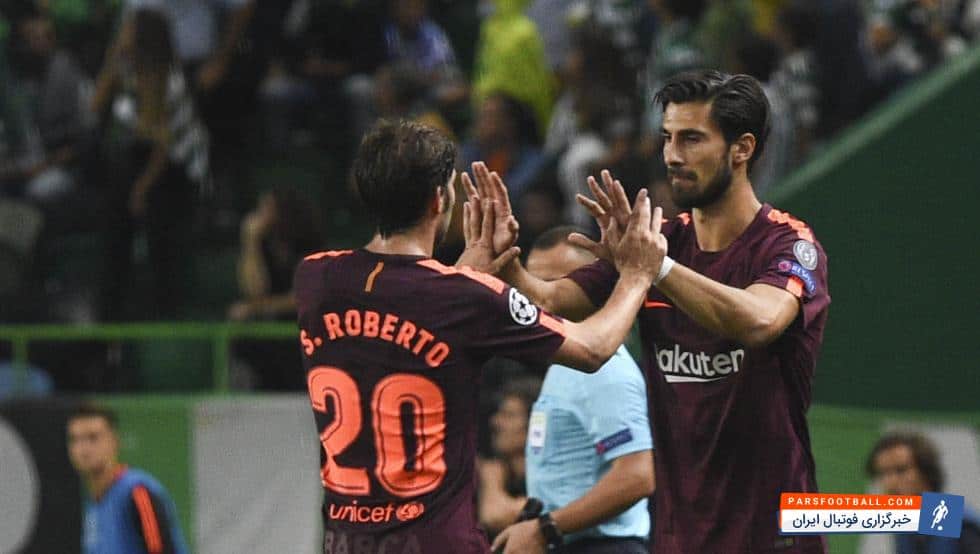 آندره گومس و سرجیو روبرتو دو بازیکن بارسلونا یک ماه به دور از میادین خواهند بود
