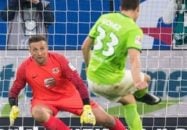 هفته چهاردهم رقابت‌های بوندس‌ لیگای یک آلمان با برتری 3 برصفر ولفسبورگ در خانه‌ اش مقابل بوروسیامونشن‌ گلادباخ به پایان رسید.