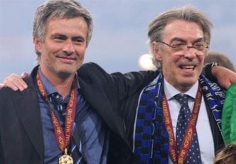 ماسیمو موراتی رئیس پیشین باشگاه اینتر - مورینیو