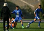 تمرینات تیم استقلال پیش از شروع دیدار حذفی