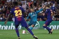 همه گل هایی که کریس رونالدو ستاره رئال مادرید در دیدار برابر بارسلونا به ثمر رسانده است