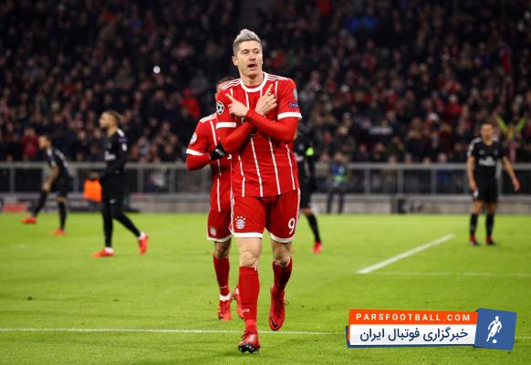 لواندوفسکی به رکورد 50 گل در مسابقات باشگاهی اروپایی دست یافت