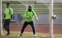 سید حسین حسینی دروازه بان استقلال در تمرینات امروز این تیم حضور داشت