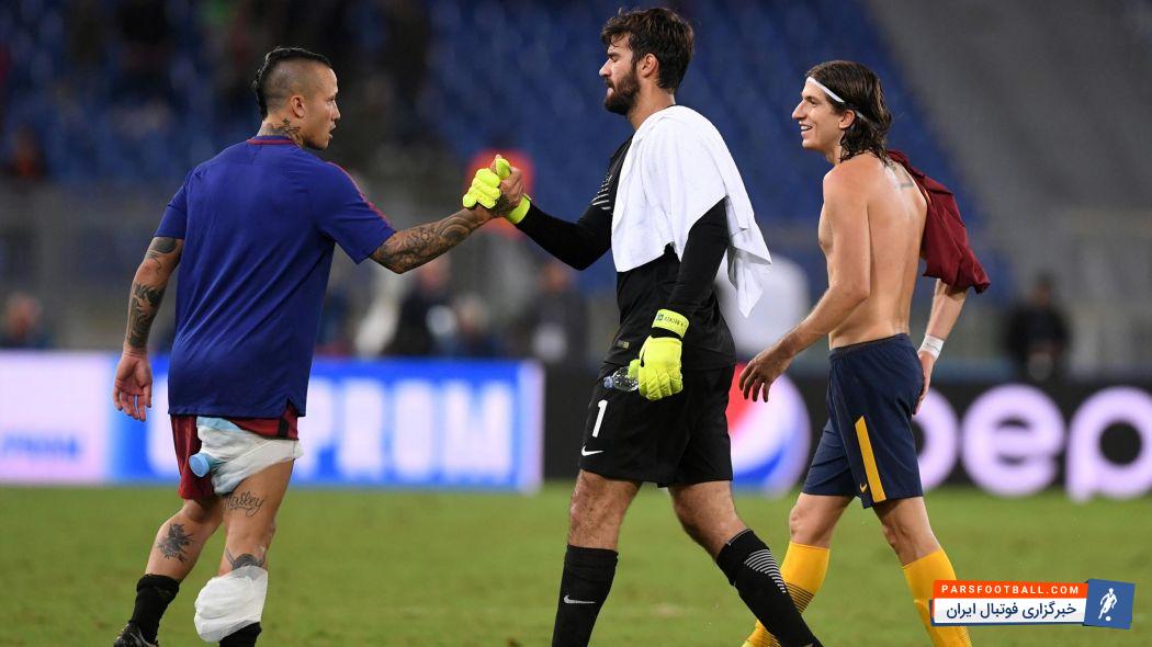 ناینگولان هافبک رم با تیپی عجیب به تمرینات رم در تریگوریا ملحق شد