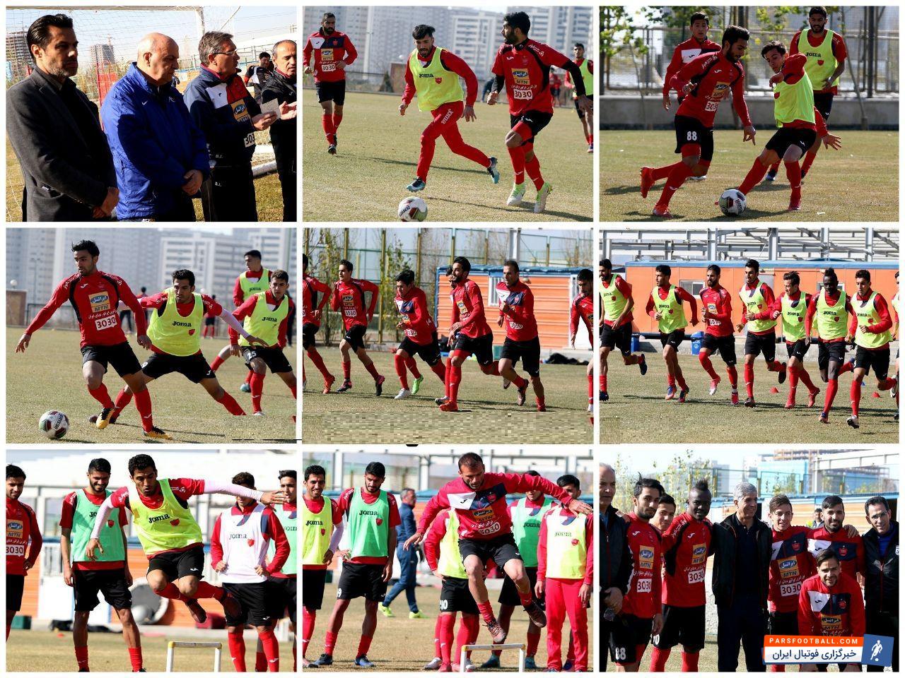 تمرین تیم فوتبال پرسپولیس امروز (دوشنبه) از ساعت 11 در زمین پژوهشگاه صنعت نفت برگزار شد.