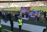 ادای احترام بازیکنان پرسپولیس و گسترش فولاد