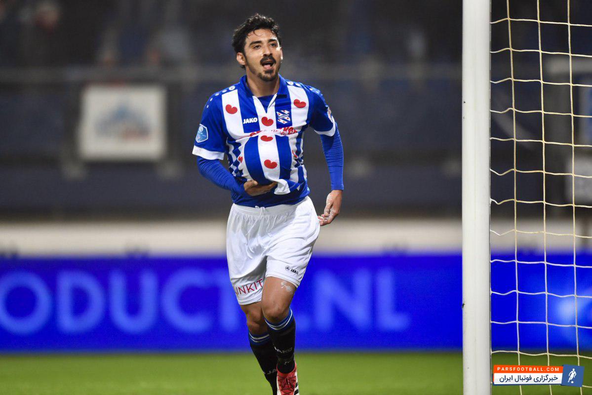 گل اول هیرنفین برابر اسپارتا روتردام توسط رضا قوچان نژاد