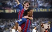 دیوانه کردن حریفان به سبک رونالدینیو و مسی در خط حمله بارسلونا