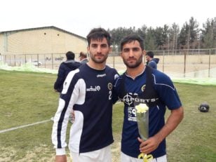 حضور میلاد محمدی برادر دو قلوی مهرداد محمدی در تمرینات تیم فوتبال سپاهان