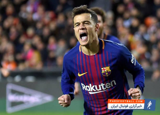 فیلیپه کوتینیو اولین گلش برای بارسلونا را در دیدار حساس برابر والنسیا به ثمر رساند