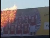 آتش زدن بنر پرسپولیس