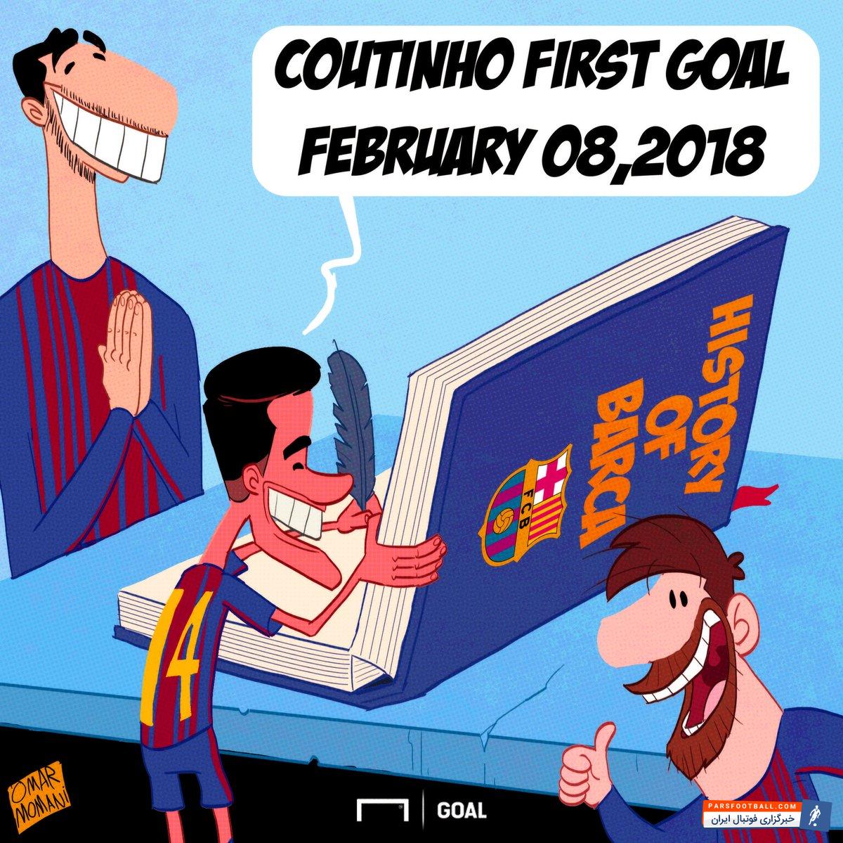 فیلیپه کوتینیو اولین گلش برای بارسلونا را در دیدار حساس برابر والنسیا به ثمر رساند