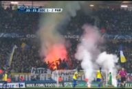 پرتاب شی آتش زا در زمین بازی سوشو - پاری سن ژرمن