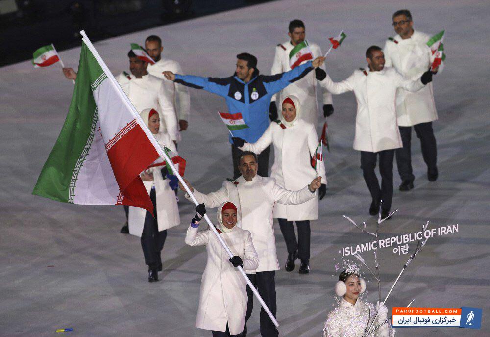 تصویری از سمانه بیرامی باهر ، ملی‌پوش اسکی صحرانوردی را مشاهده می کنید که پرچمدار کاروان جمهوری اسلامی ایران در افتتاحیه بازی‌های المپیک زمستانی ۲۰۱۸ بود.