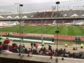 حمایت هواداران پرسپولیس از علی کریمی و شعاردهی علیه کی روش در آزادی