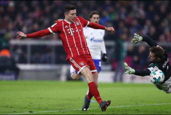 لواندوفسکی در 11 دیدار خانگی بایرن مونیخ موفق به گلزنی برای این تیم شده است