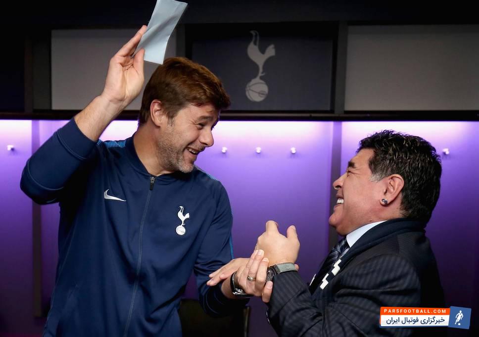 پوچتینو سرمربی تیم فوتبال تاتنهام مارادونا را بهتر از لیونل مسی ستاره بارسلونا می داند