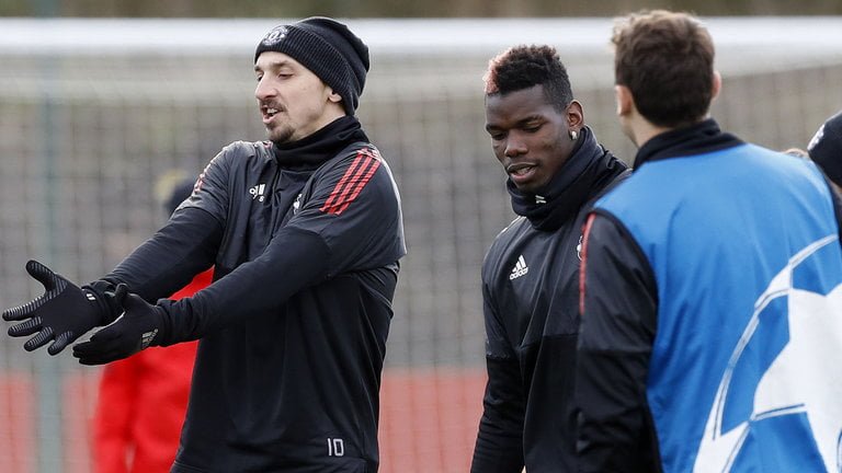 پوگبا و زلاتان دو بازیکن کلیدی منچستریونایتد به تمرینات این تیم اضافه شدند