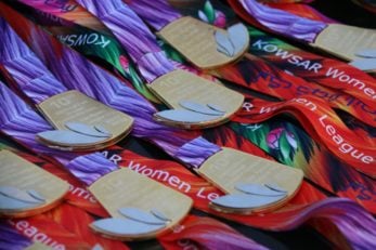 فوتبال ؛ از جام و مدال های تیم قهرمان لیگ برتر فوتبال بانوان رونمایی به عمل آمد