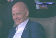 اینفاتینو رئیس فیفا در ورزشگاه آزادی در حال تماشای دیدار استقلال برابر پرسپولیس