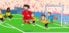 انیمیشن طنز درخشش محمد صلاح در بازی مقابل واتفورد