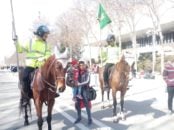 پلیس اسب سوار در ورزشگاه آزادی