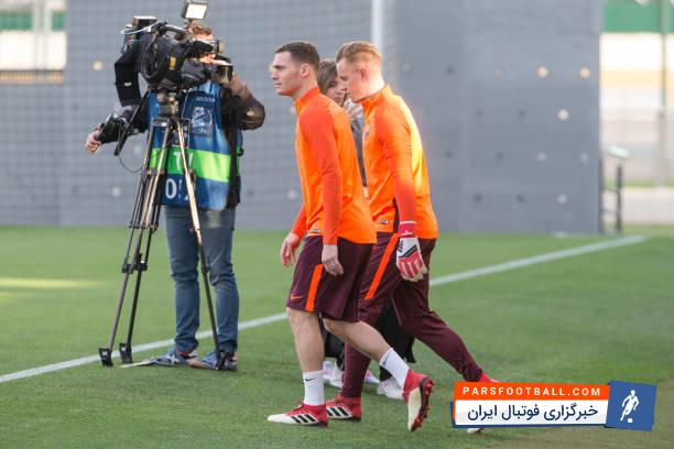 فرمائلن مدافع بارسلونا به دلیل مصدومیت در تمرینات تیمش قبل از دیدار برابر بیلبائو حضور پیدا نکرد