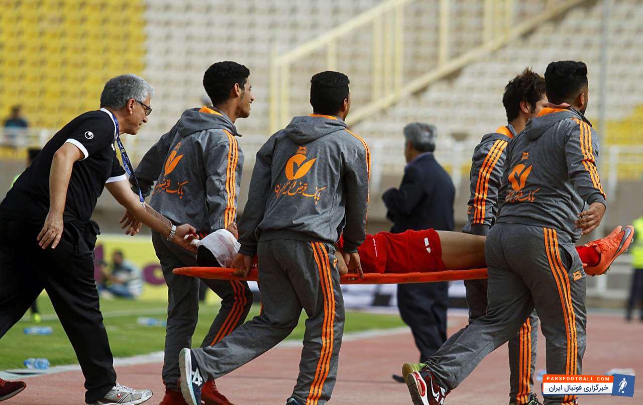 فرشاد جانفزا مهاجم اهل میداوود تیم فولاد خوزستان