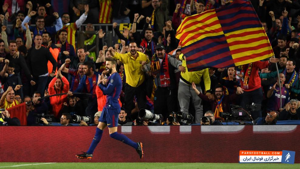 پیکه بهترین بازیکن دیدار بارسلونا برابر رم