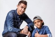 کریستیانو رونالدو ستاره رئال مادرید و پسرش