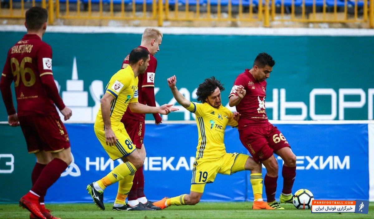 در چارچوب هفته بیست و هفتم لیگ برتر روسیه امروز (شنبه) تیمهای روبین کازان و روستوف به مصاف هم رفتند که در نهایت به تساوی یک - یک بسنده کردند.