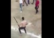 درگیری مسلحانه در مسابقه فوتبال