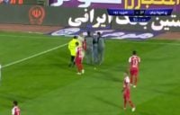 جیمی جامپ در جریان دیدار پرسپولیس و سپیدرود رشت