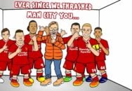 انیمیشن جالب از برد لیورپول مقابل منچسترسیتی