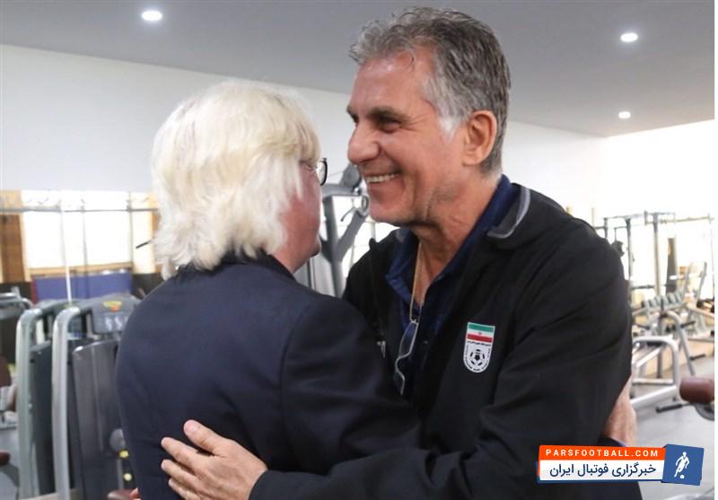 کارلوس کی روش سرمربی تیم ملی فوتبال ایران و همچنین وینفرد شفر سرمربی تیم فوتبال استقلال تهران در مرکز پک دیداری دوستانه با یکدیگر داشتند.