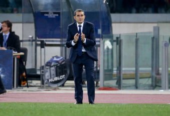 والورده سرمربی بارسلونا بین دو نیمه بازی برابر رم در رختکن بسیار عصبانی بوده است