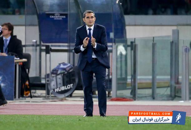 والورده سرمربی بارسلونا بین دو نیمه بازی برابر رم در رختکن بسیار عصبانی بوده است