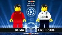 شبیه سازی بازی آاس رم و لیورپول با لگو
