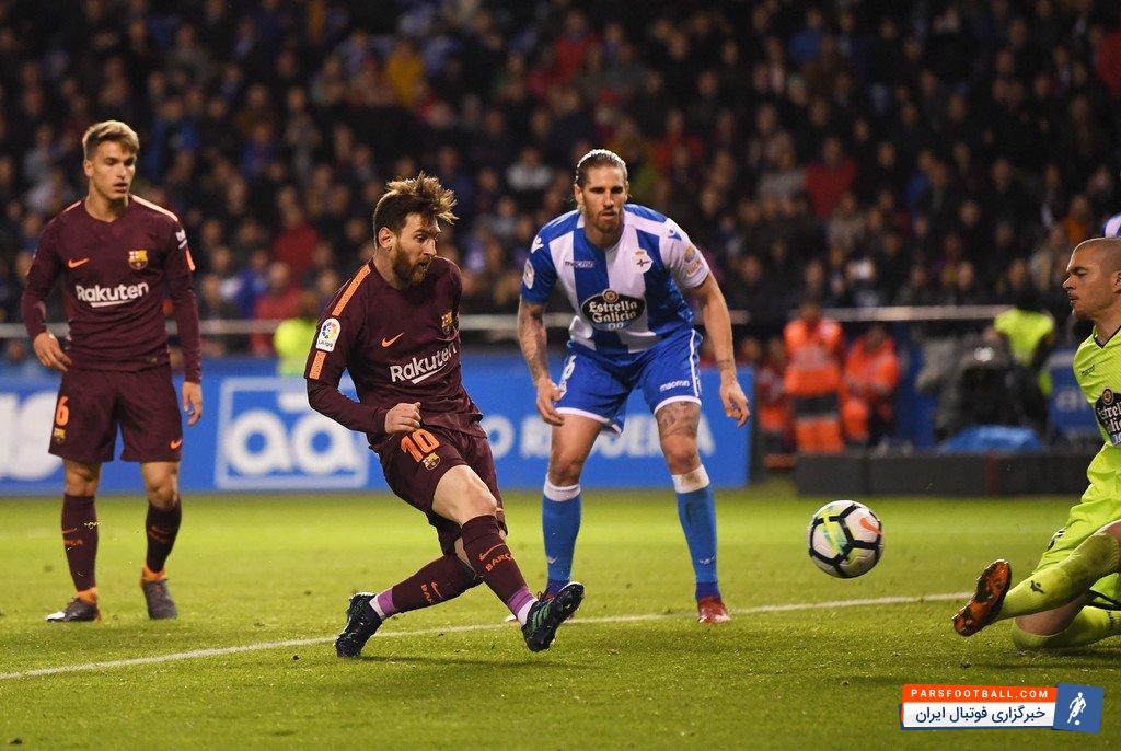 مسی ستاره آرژانتینی بارسلنا به رکورد 1000 گل زده در تمامی رقابت ها رسید