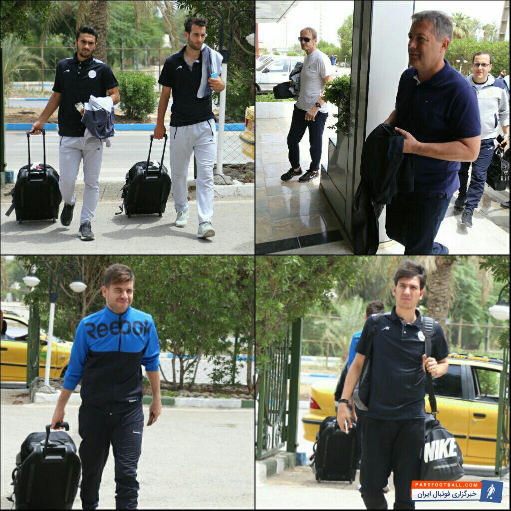 کاروان تیم خونه به خونه بابل پس از کش و قوس فراوان و انصراف اولیه از شرکت در فینال ، برای مصاف با تیم فوتبال استقلال تهران، در دیدار حساس فینال جام حذفی به آبادان رسید.