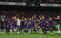 تشکر بازیکنان بارسلونا از هواداران
