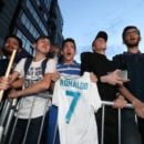 هواداران ایرانی مقابل هتل محل اقامت رئال مادرید در کیف