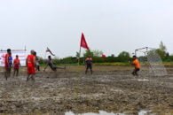 استقبال از شالیکاری با فوتبال (فوتشال)