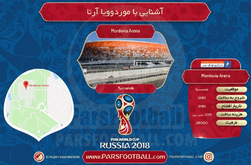 ورزشگاه موردوویا میزبان جام جهانی