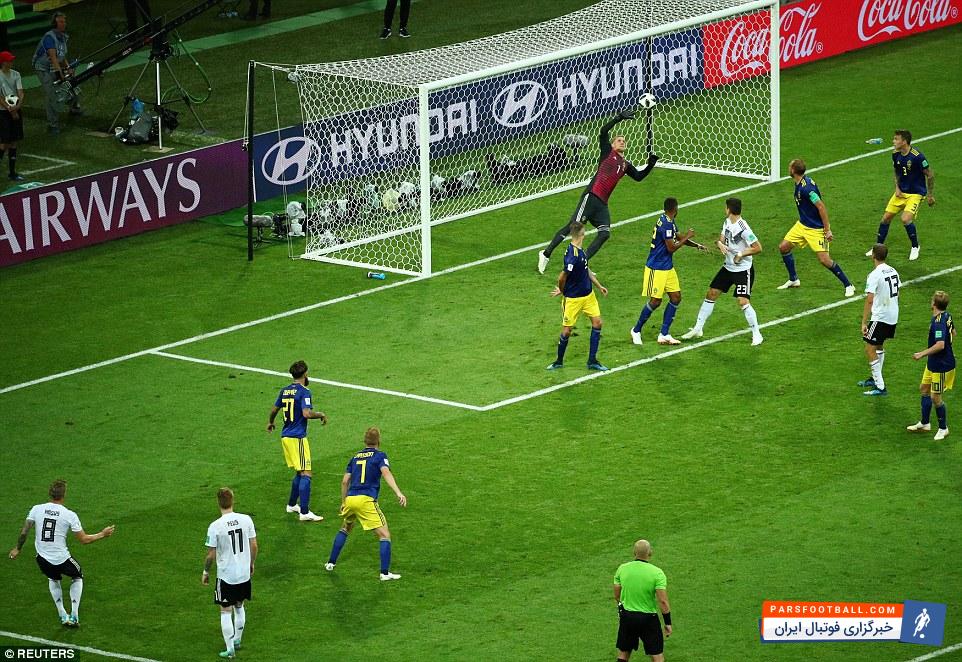 کروس ؛ گل دقایق آخری تونی کروس به تیم سوئد باعث پیروزی آلمان شد