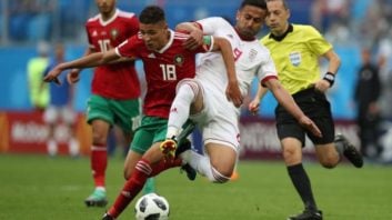 ابراهیمی ؛ تصویری از مصدومیت امید ابراهیمی بازیکن تیم ملی فوتبال در دیدار با مراکش