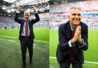 بازیکنان تیم ملی پس از شکست مراکش، در رختکن به شادی پرداختند و کی روش نیز از هواداران تشکر کرد.